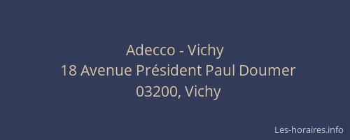 Adecco - Vichy