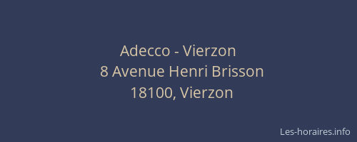 Adecco - Vierzon