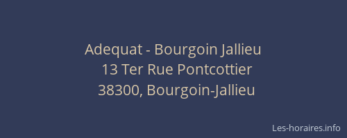 Adequat - Bourgoin Jallieu