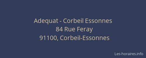 Adequat - Corbeil Essonnes