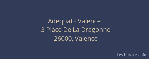 Adequat - Valence
