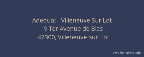 Adequat - Villeneuve Sur Lot