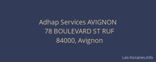 Adhap Services AVIGNON