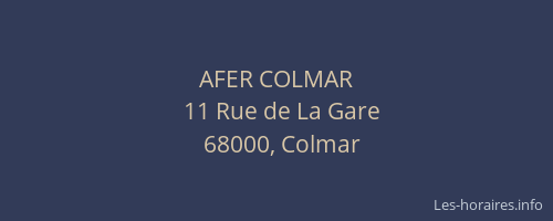 AFER COLMAR