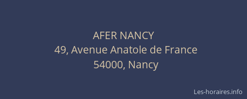 AFER NANCY