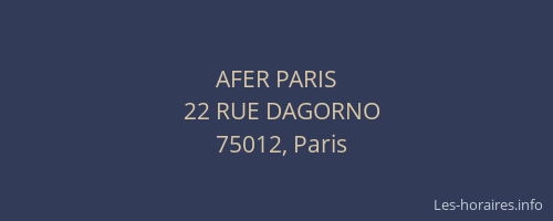 AFER PARIS