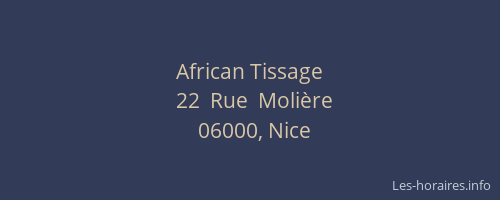 African Tissage