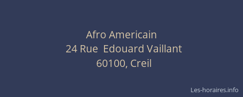 Afro Americain