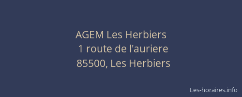 AGEM Les Herbiers