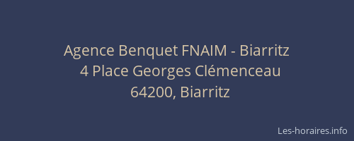 Agence Benquet FNAIM - Biarritz