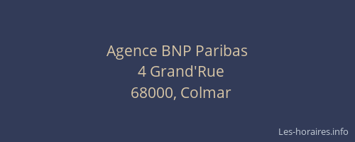 Agence BNP Paribas