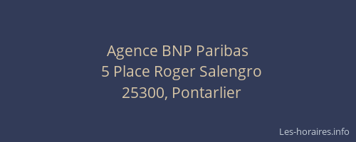 Agence BNP Paribas