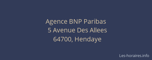 Agence BNP Paribas