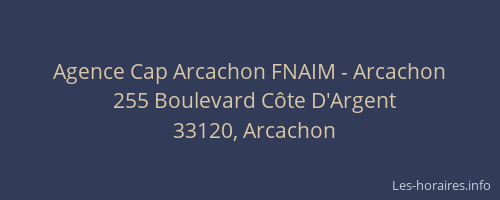 Agence Cap Arcachon FNAIM - Arcachon