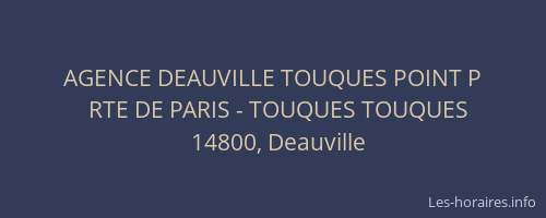 AGENCE DEAUVILLE TOUQUES POINT P