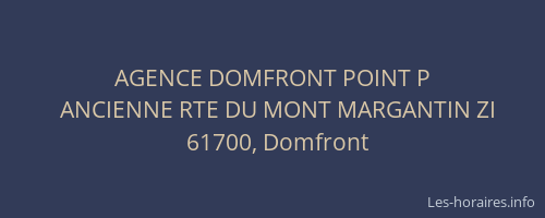 AGENCE DOMFRONT POINT P