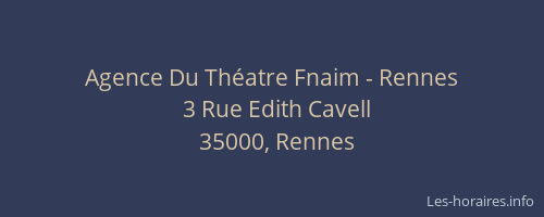 Agence Du Théatre Fnaim - Rennes