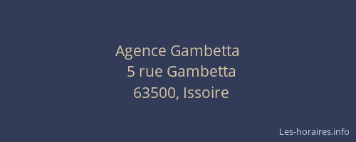 Agence Gambetta