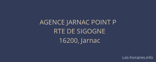 AGENCE JARNAC POINT P