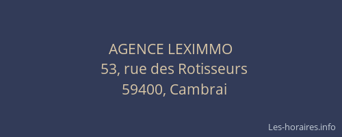 AGENCE LEXIMMO