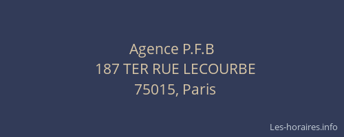 Agence P.F.B