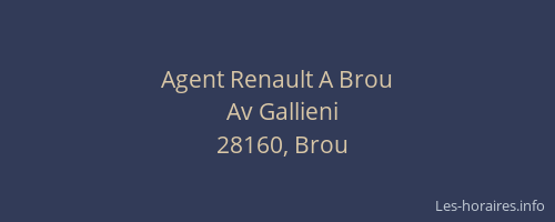 Agent Renault A Brou