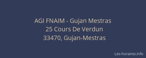 AGI FNAIM - Gujan Mestras