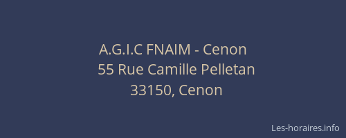 A.G.I.C FNAIM - Cenon