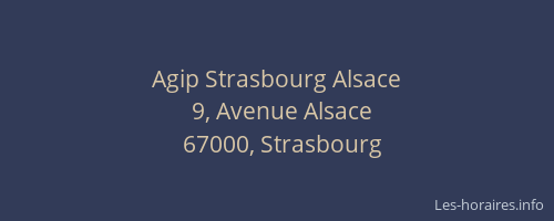 Agip Strasbourg Alsace