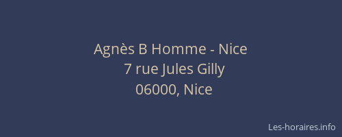 Agnès B Homme - Nice