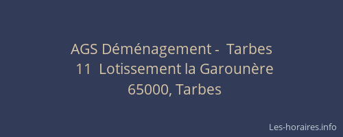 AGS Déménagement -  Tarbes