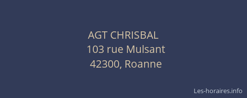 AGT CHRISBAL