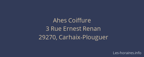Ahes Coiffure