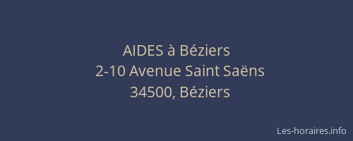 AIDES à Béziers