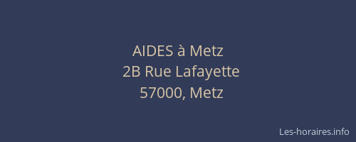 AIDES à Metz