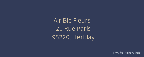 Air Ble Fleurs