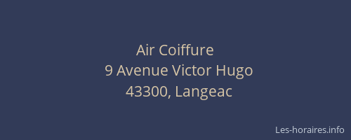 Air Coiffure