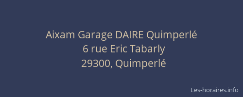 Aixam Garage DAIRE Quimperlé