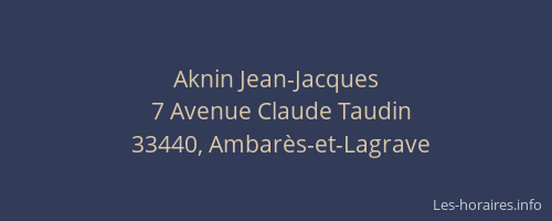 Aknin Jean-Jacques