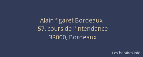 Alain figaret Bordeaux