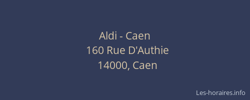 Aldi - Caen