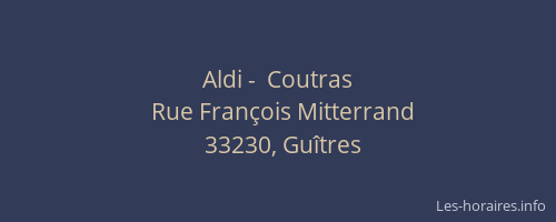 Aldi -  Coutras