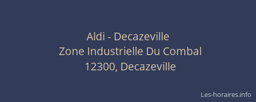 Aldi - Decazeville