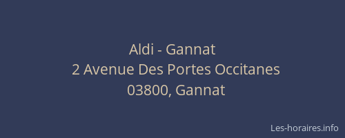 Aldi - Gannat