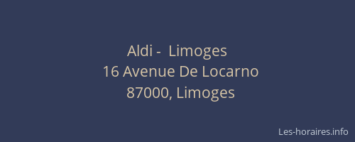 Aldi -  Limoges