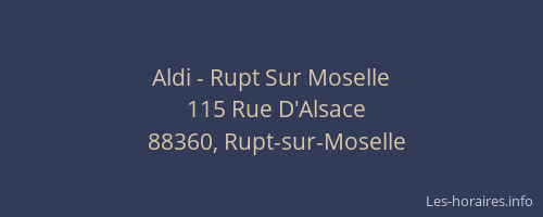 Aldi - Rupt Sur Moselle