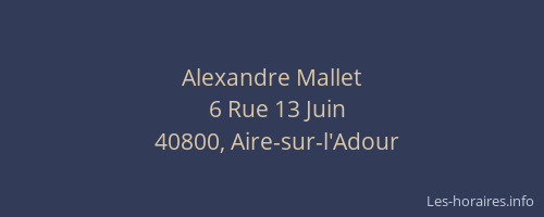 Alexandre Mallet