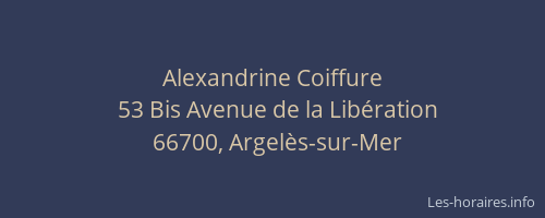 Alexandrine Coiffure