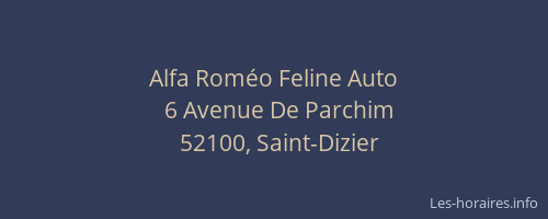 Alfa Roméo Feline Auto