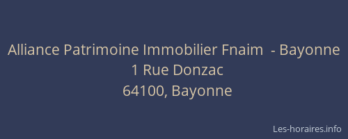 Alliance Patrimoine Immobilier Fnaim  - Bayonne